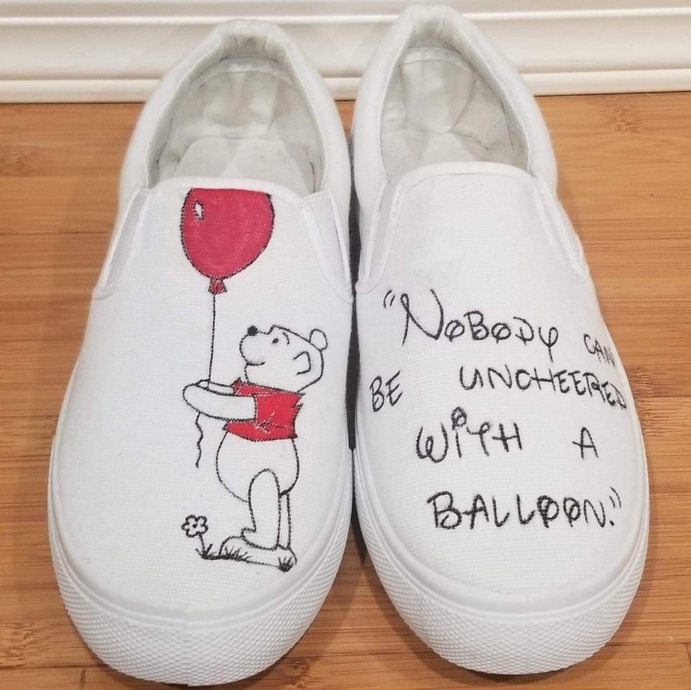 Women's Winnie the Pooh|Custom Slip-on Loafers